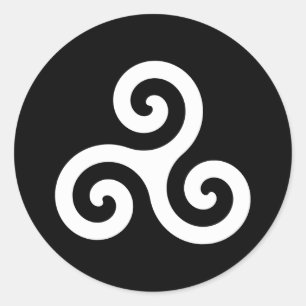 Triskelion Classic Round Sticker