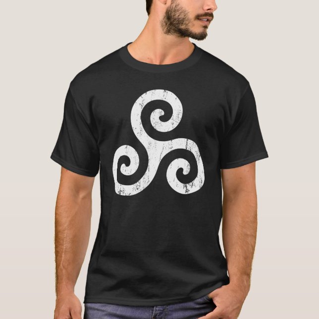 Triskelion Irish Symbol T-Shirt (Front)
