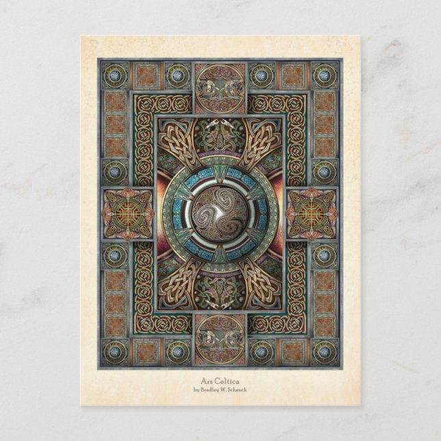 Triskelion Mandala II Postcard (Front)