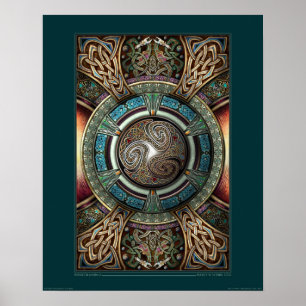 Triskelion Mandala poster (16x20")