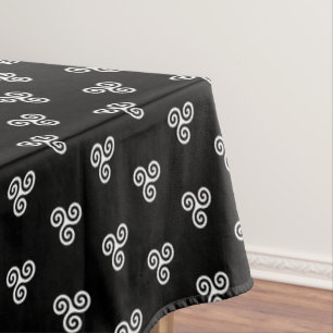 TRISKELION TRIPLE CELTIC SPIRAL TABLECLOTH