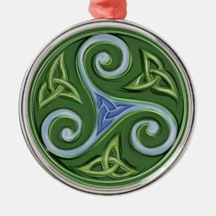 Triskelle Metal Tree Decoration