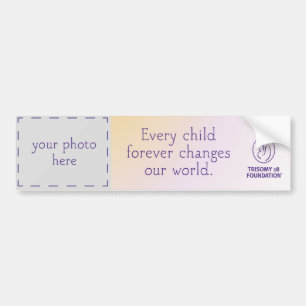 Trisomy 18 Foundation Personalised Bumper Sticker