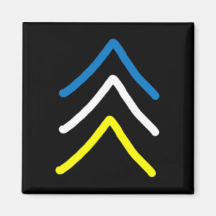 Trisomy 21 Down Syndrome Three Chromosome Arrows Magnet