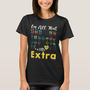 Trisomy 21 Xy Extra Chromosome Boy World Down Synd T-Shirt