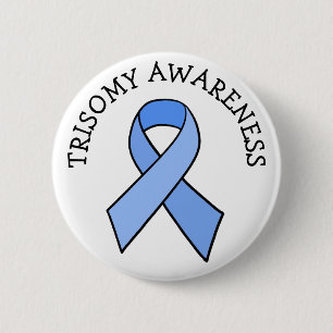 Trisomy Awareness Ribbon Button