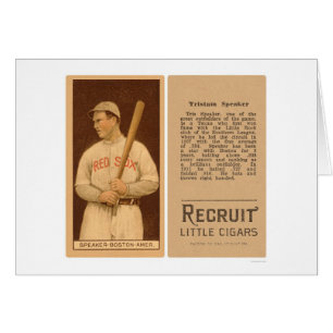 Tristam Speaker Red Sox Baseball 1912