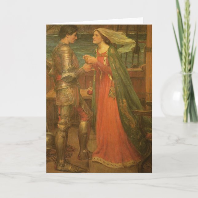 Tristan and Isolde by John William Waterhouse Card (Front)