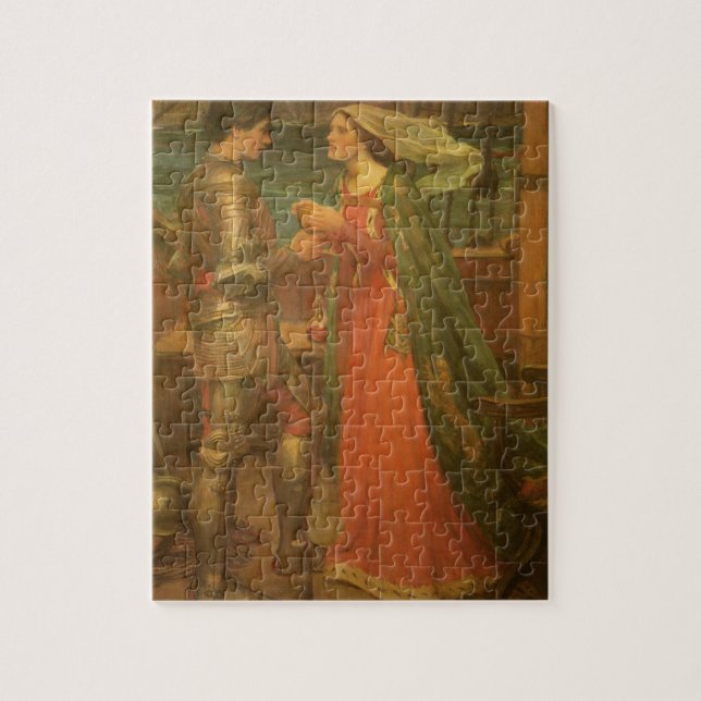 Tristan and Isolde by John William Waterhouse Jigsaw Puzzle (Vertical)