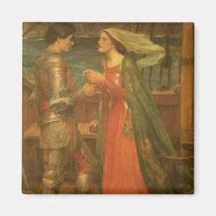 Tristan and Isolde by John William Waterhouse Magnet
