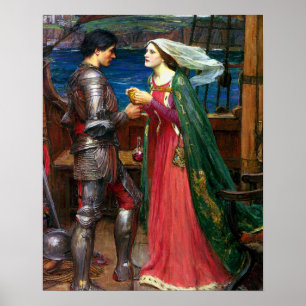 Tristan and Isolde, c. 1916 by John Waterhouse Poster