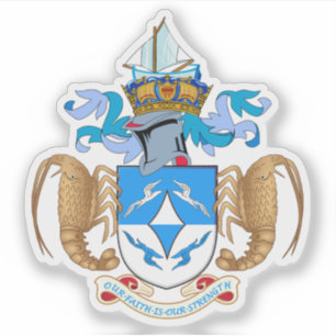 Tristan da Cunha coat of arms, British Overseas