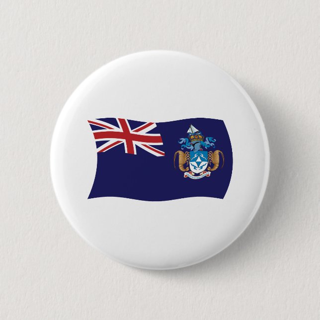 Tristan Da Cunha Flag Button (Front)