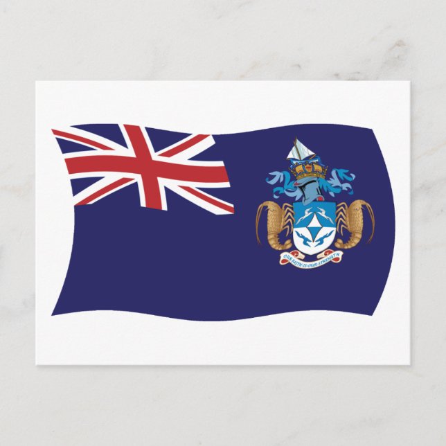Tristan Da Cunha Flag Postcard (Front)