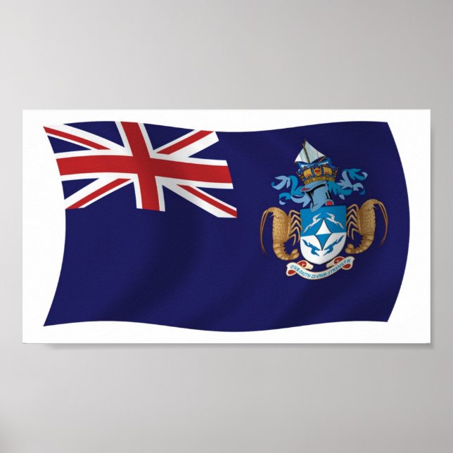 Tristan Da Cunha Flag Poster Print (Front)