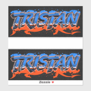 Tristan Vorname Name Graffiti Aufkleber Sticker