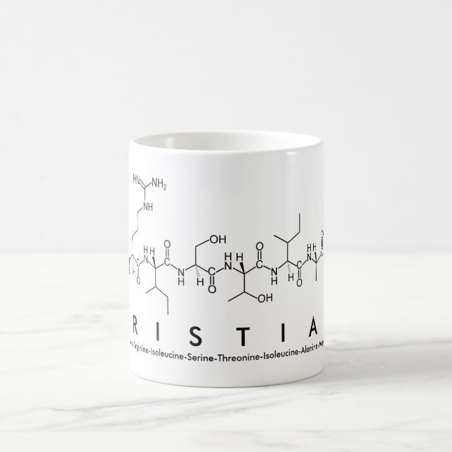 Tristian peptide name mug (Center)