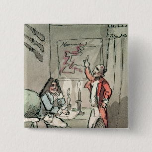Tristram Shandy, 1786 15 Cm Square Badge