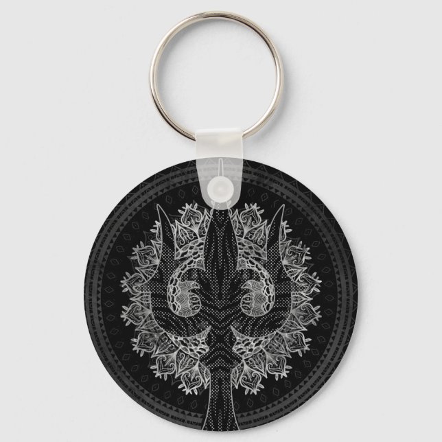 Trisula  -Trident of Shiva Key Ring (Front)