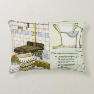 Triton Closet from a catalogue of sanitary wares p Decorative Cushion