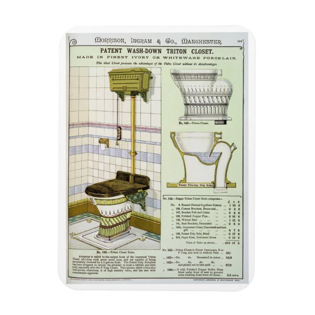 Triton Closet from a catalogue of sanitary wares p Magnet (Vertical)