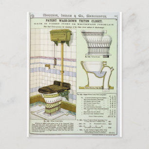Triton Closet from a catalogue of sanitary wares p Postcard
