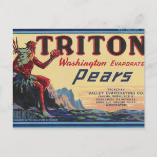 triton pears postcard