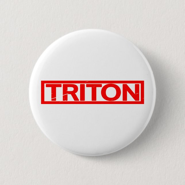 Triton Stamp 6 Cm Round Badge (Front)