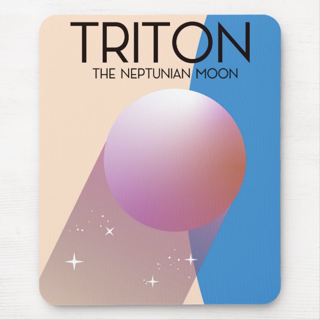 Triton - The Neptunian moon Mouse Pad (Front)