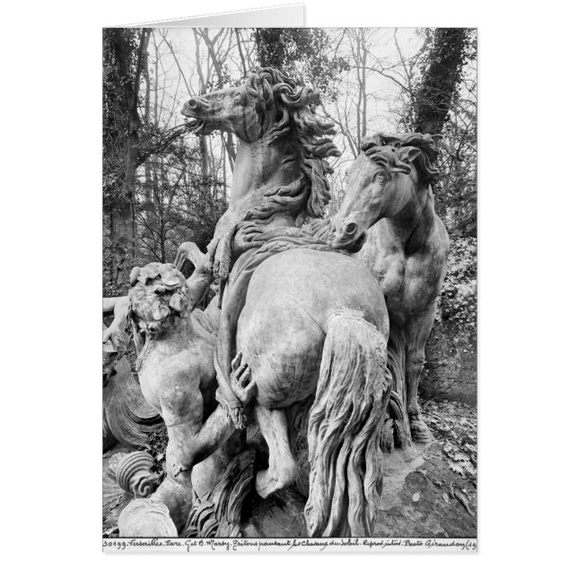 Tritons grooming two horses of the sun (Front)