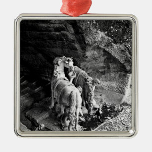 Tritons watering the horses of the sun metal ornament