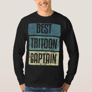 Tritoon Best Captain Boat Sayings T-Shirt