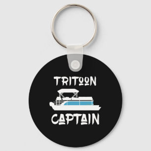 Tritoon Captain Gift Idea For Tritoon Boat Owner B Key Ring