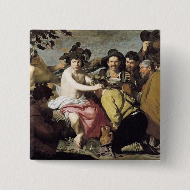 Triumph of Bacchus, 1628 15 Cm Square Badge (Front)