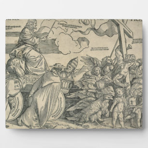 Triumph of Christ (wood engraving) Plaque