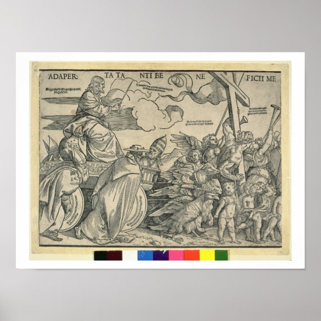 Triumph of Christ (wood engraving) Poster (Front)