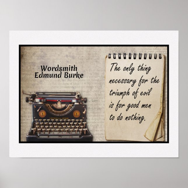 Triumph of Evil quote Poster (Front)