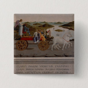 Triumph of Federigo da Montefeltro, Duke of Urbino 15 Cm Square Badge