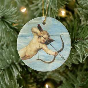 Triumph of Galatea, Angels detail by Raphael Ceramic Tree Decoration