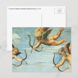 Triumph of Galatea Angels detail by Raphael Sanzio Postcard