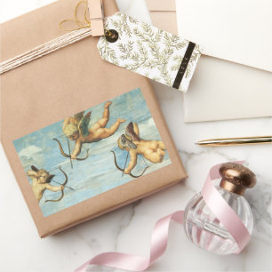 Triumph of Galatea Angels detail by Raphael Sanzio Rectangular Sticker