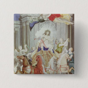Triumph of King Louis XIV  of France 15 Cm Square Badge