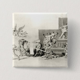 Triumph of the French People over the Monarchy 15 Cm Square Badge