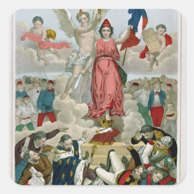Triumph of the Republic, 1875 Square Sticker (Front)