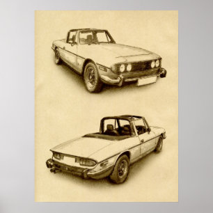 Triumph Stag Poster