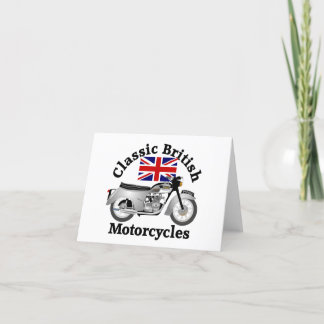 Triumph T100A motorcycle greeting card. Thank You Card