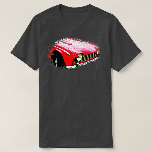 Triumph TR250 1960s British classic elements T-Shirt (Design Front)