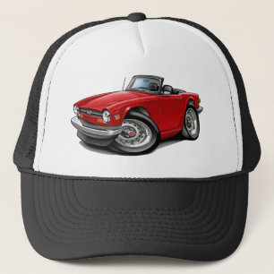 Triumph TR6 Red Car Trucker Hat