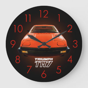Triumph TR7 - Red Large Clock