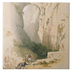 Triumphal Arch crossing the Ravine leading to Petr Ceramic Tile